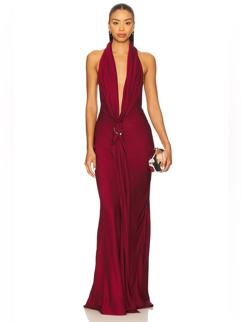 Misha The Donna Satin Dress - Jester Red
